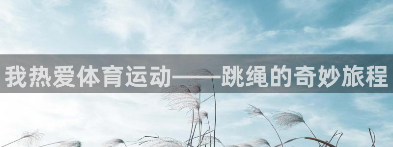 三亿体育网：我热爱体育运动——跳绳的奇妙旅程